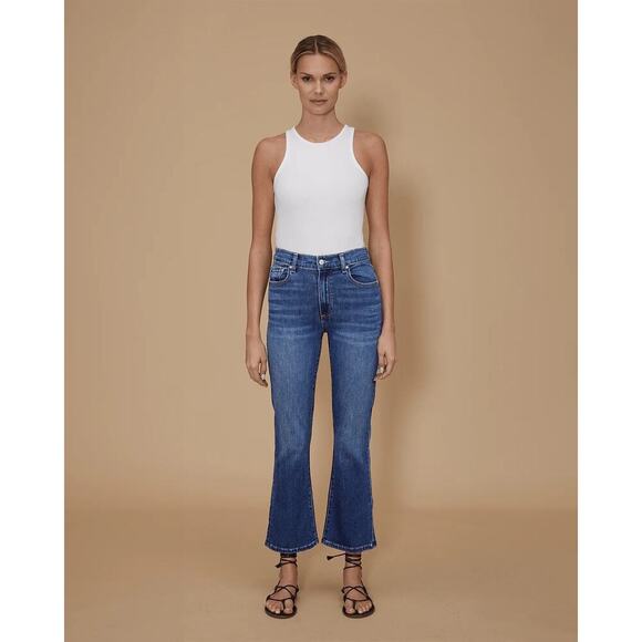 Le Jean Bella Crop Flare Jeans - Picture 1 of 6